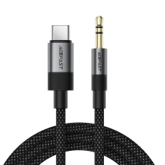 Кабель Acefast J11 USB-C на mini jack 3.5mm 1m Black (6974316285274)