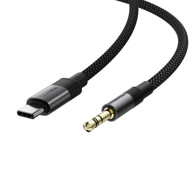 Кабель Acefast J11 USB-C на mini jack 3.5mm 1m Black (6974316285274)
