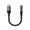 Адаптер Acefast J12 USB-C на mini jack 3.5 mm Black (6974316285281)