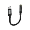 Адаптер Acefast J12 USB-C на mini jack 3.5 mm Black (6974316285281)