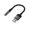 Адаптер Acefast J13 USB-A на mini jack 3.5 mm Black (6974316285298)