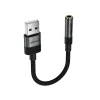 Адаптер Acefast J13 USB-A на mini jack 3.5 mm Black (6974316285298)