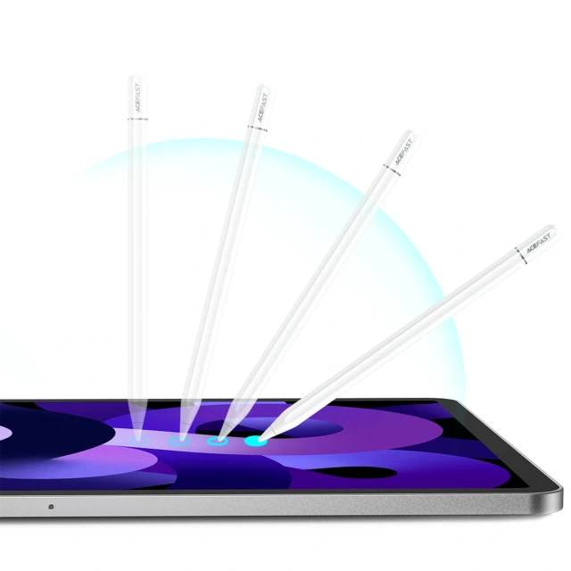 Стилус Acefast V3 для iPad з бездротовою зарядкою та 2 змінними наконечниками White (6974316285458)