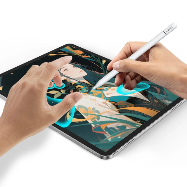 Стилус Acefast V3 для iPad з бездротовою зарядкою та 2 змінними наконечниками White (6974316285458)
