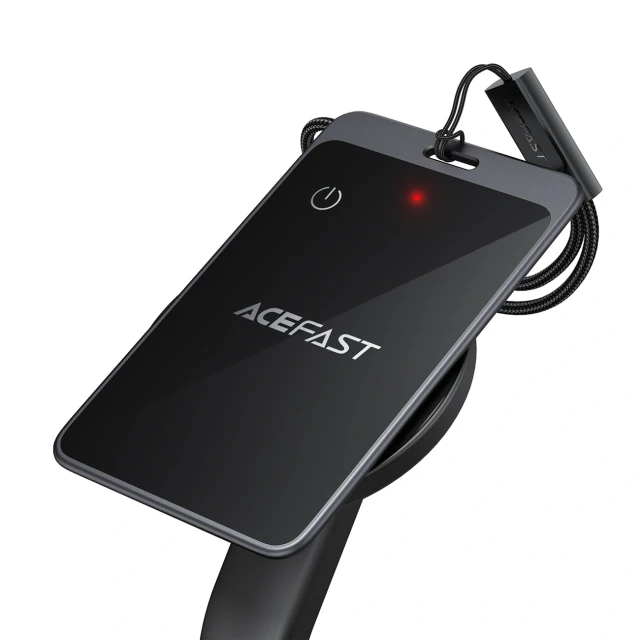 Bluetooth-трекер Acefast S3 у вигляді картки сумісний з Apple Find My Grey (6974316285694)