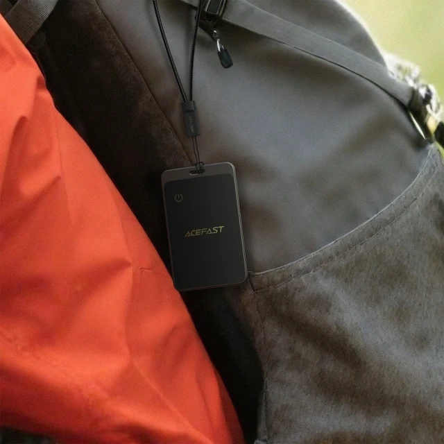 Bluetooth-трекер Acefast S3 у вигляді картки сумісний з Apple Find My Grey (6974316285694)