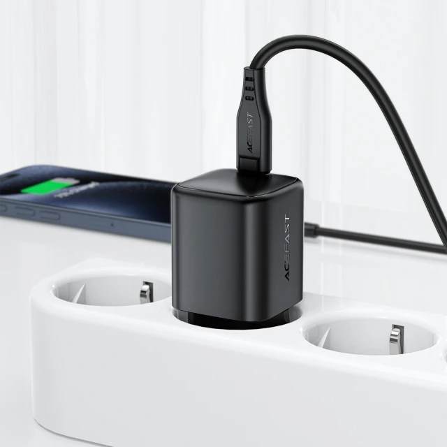 Зарядний пристрій Acefast A134 67W GaN USB-C Black (6974316285717)