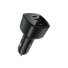 Автомобільний зарядний пристрій Acefast B18 200W 2x USB-C + USB-A Black (6974316285953)