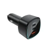 Автомобільний зарядний пристрій Acefast B18 200W 2x USB-C + USB-A Black (6974316285953)