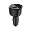 Автомобільний зарядний пристрій Acefast B18 200W 2x USB-C + USB-A Black (6974316285953)