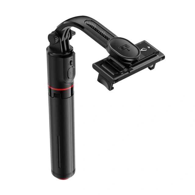 Штатив Acefast E42 з автоматичним штативом та пультом Bluetooth 1,05 м Black (6974316286134)