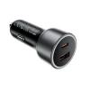 Автомобільний зарядний пристрій Acefast B21 75W USB-C + USB-A Black (6974316286684)