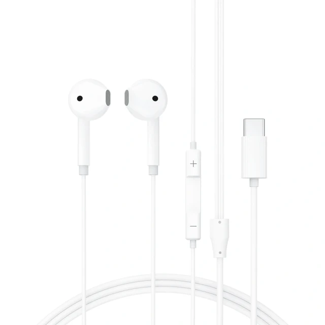 Навушники Acefast L13 провідні USB-C з мікрофоном White (6974316286691)