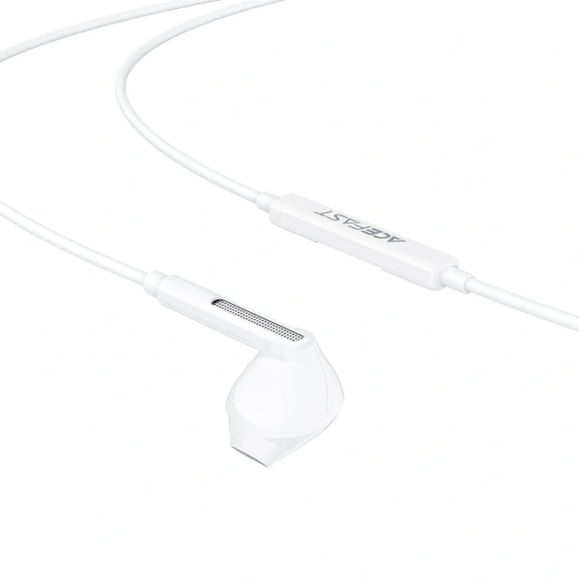Навушники дротові Acefast L14 з мікрофоном mini jack 3.5 mm White (6974316286707)