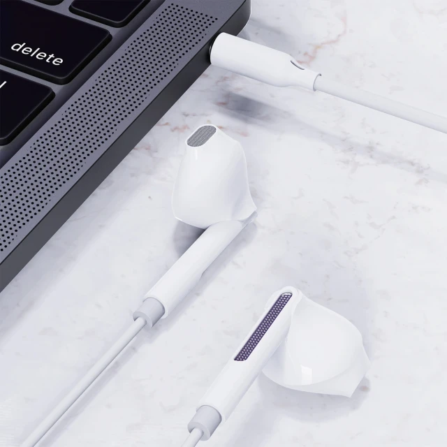 Навушники дротові Acefast L14 з мікрофоном mini jack 3.5 mm White (6974316286707)