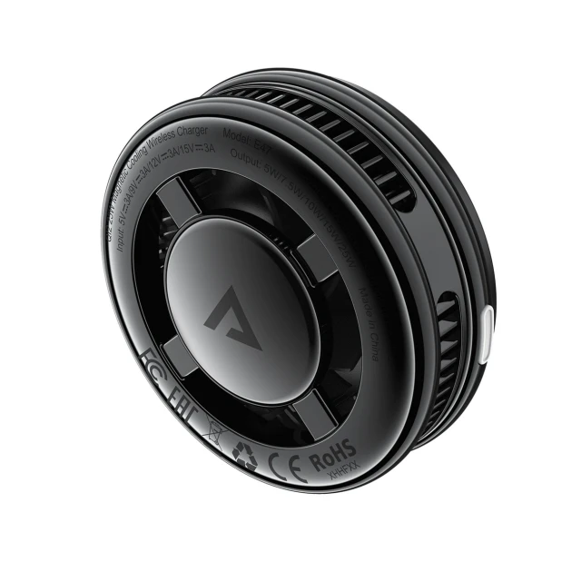 Бездротова зарядка Acefast E47 Qi2 25W магнітна Black (6974316286752)
