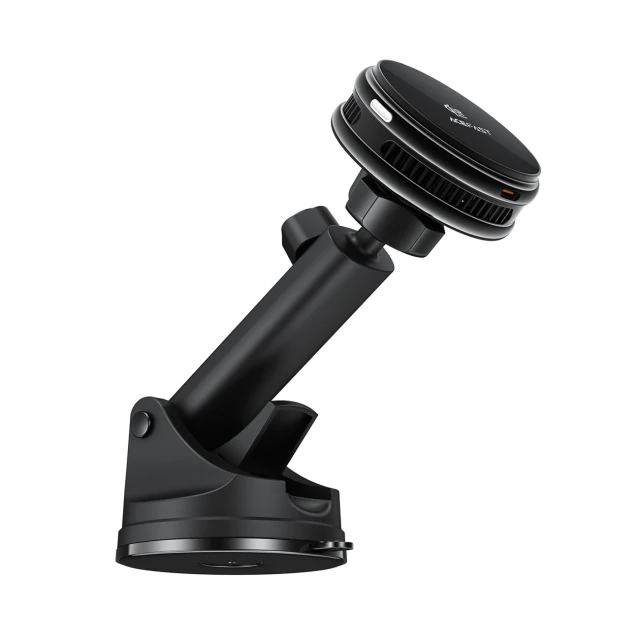 Автотримач Acefast D67 з бездротовою зарядкою Qi2 25W та охолодженням Black (6974316286776)