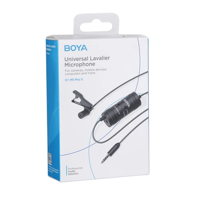 Микрофон петличный BOYA BY-M1 Pro II проводной (6974700652484)