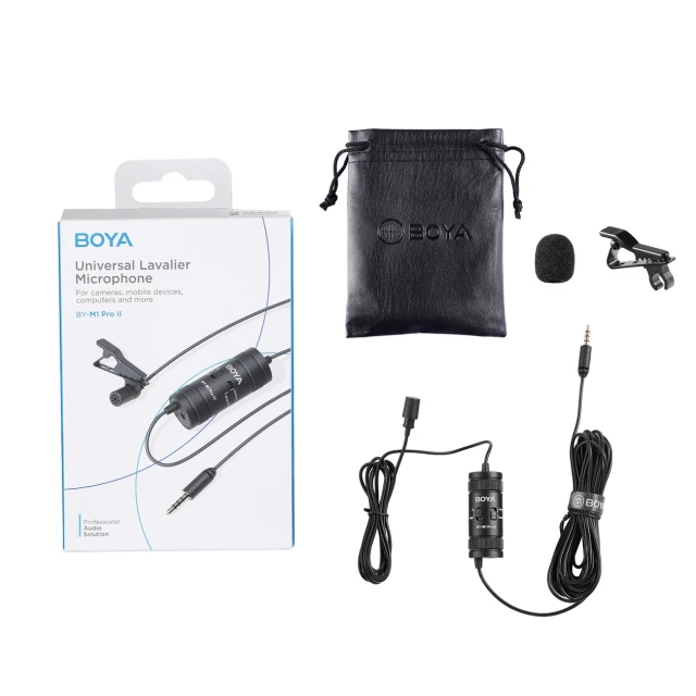 Микрофон петличный BOYA BY-M1 Pro II проводной (6974700652484)