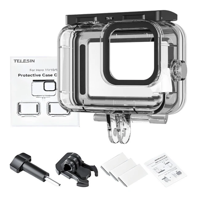 Корпус водонепроникний Telesin для GoPro Hero 9-12 45m (GP-WTP-905)