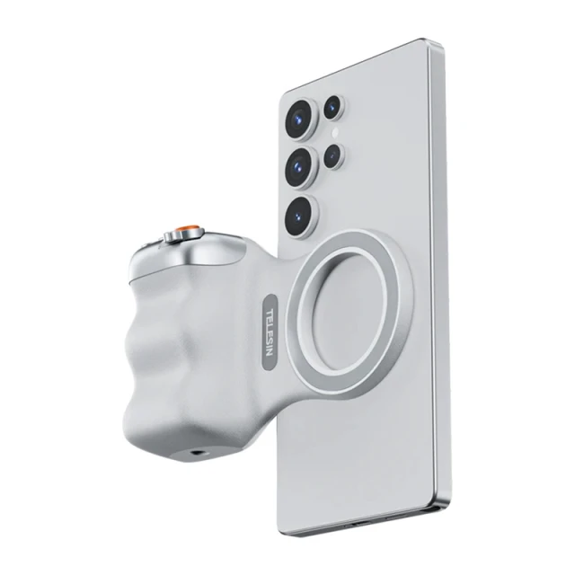 Автотримач Telesin Fun Shot Grip2 Білий with MagSafe (P5-MP-001WH)