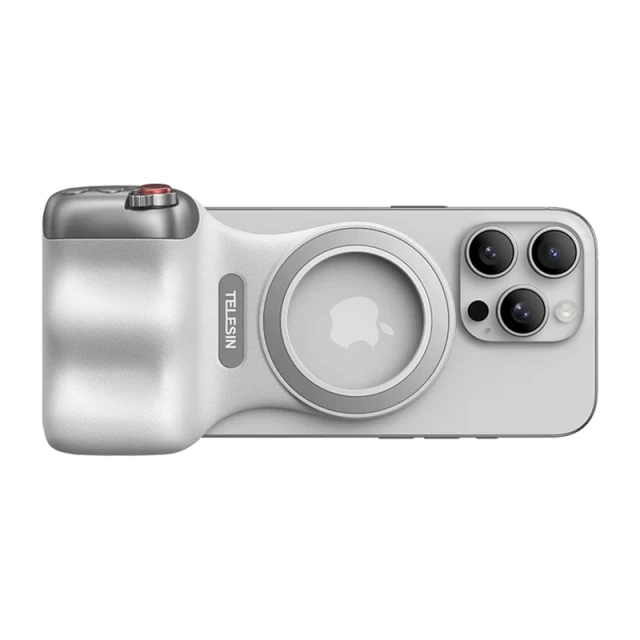 Автотримач Telesin Fun Shot Grip2 Білий with MagSafe (P5-MP-001WH)