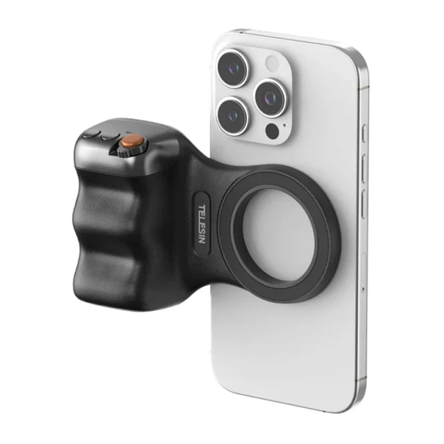 Магнітний тримач Telesin Fun Shot Grip2 Black with MagSafe (P5-MP-001BK)