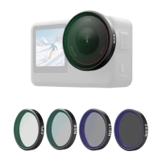 Набір фільтрів Telesin CPL/ND8/ND16/ND32 для DJI Osmo Action 6 (4 pack) (S5-FLT-40)