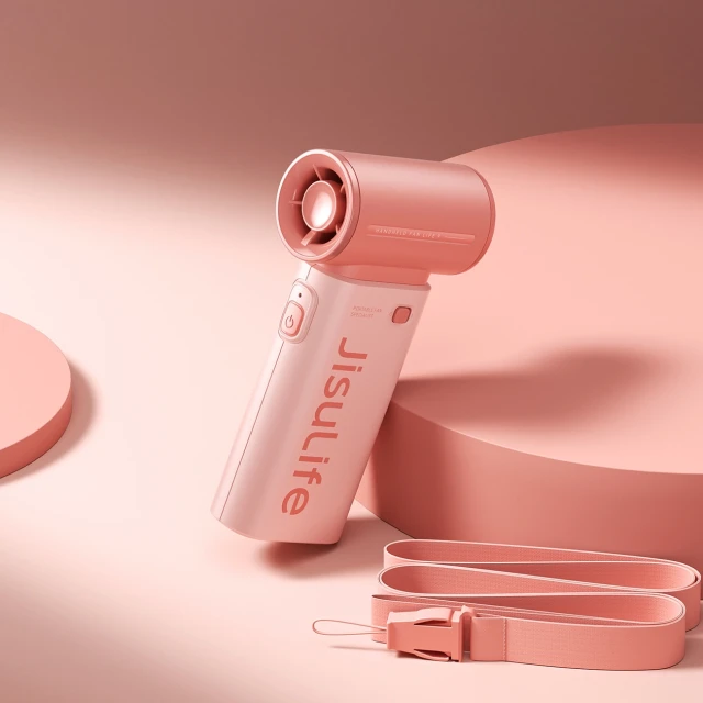 Портативний вентилятор Jisulife Handheld Fan Life9 3600mAh USB Pink (6975061532606)