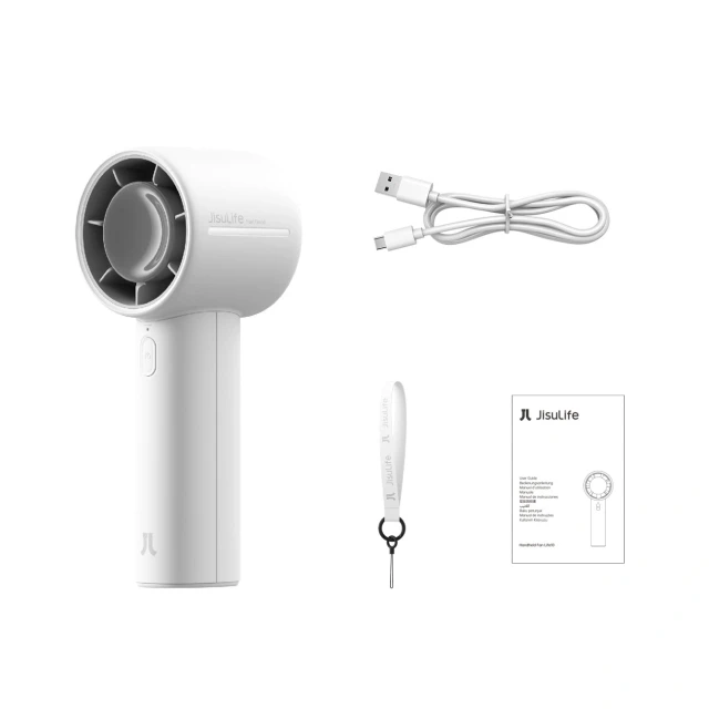 Портативний вентилятор Jisulife Handheld Fan 10 4000mAh USB Gray (6975061536666)