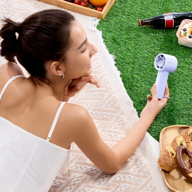 Портативний вентилятор Jisulife Handheld Fan 10 4000mAh USB Blue (6975061536673)