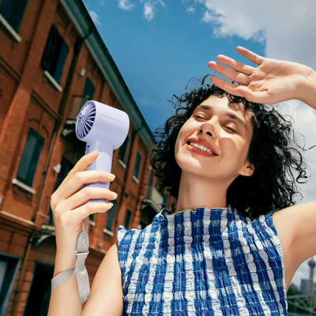 Портативний вентилятор Jisulife Handheld Fan 10 4000mAh USB Blue (6975061536673)