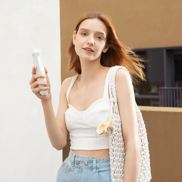 Мініатюрний вентилятор Jisulife Handheld Fan Life8 Plus USB 4500mAh White (6975061536727)
