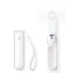 Мініатюрний вентилятор Jisulife Handheld Fan Life8 Plus USB 4500mAh White (6975061536727)