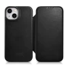 Чохол iCarer CE Oil Wax Premium Leather Folio Case для iPhone 14 Plus Black with MagSafe (AKI14220707-BK)