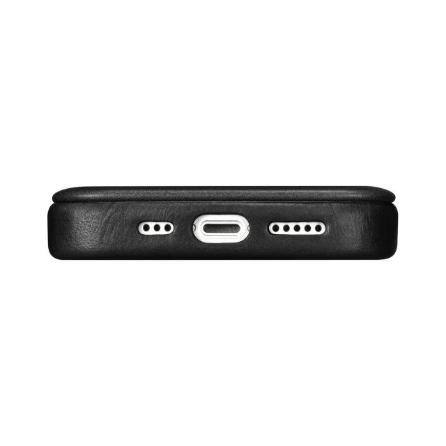 Чохол iCarer CE Oil Wax Premium Leather Folio Case для iPhone 14 Plus Black with MagSafe (AKI14220707-BK)
