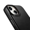 Чохол iCarer CE Oil Wax Premium Leather Folio Case для iPhone 14 Plus Black with MagSafe (AKI14220707-BK)