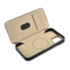 Чохол iCarer CE Oil Wax Premium Leather Folio Case для iPhone 14 Plus Black with MagSafe (AKI14220707-BK)