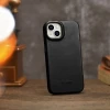 Чохол iCarer CE Oil Wax Premium Leather Folio Case для iPhone 14 Plus Black with MagSafe (AKI14220707-BK)