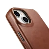 Чохол iCarer CE Oil Wax Premium Leather Folio Case для iPhone 14 Plus Brown with MagSafe (AKI14220707-BN)
