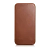 Чохол iCarer CE Oil Wax Premium Leather Folio Case для iPhone 14 Plus Brown with MagSafe (AKI14220707-BN)