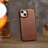 Чохол iCarer CE Oil Wax Premium Leather Folio Case для iPhone 14 Plus Brown with MagSafe (AKI14220707-BN)