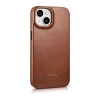 Чохол iCarer CE Oil Wax Premium Leather Folio Case для iPhone 14 Plus Brown with MagSafe (AKI14220707-BN)