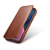 Чохол iCarer CE Oil Wax Premium Leather Folio Case для iPhone 14 Plus Brown with MagSafe (AKI14220707-BN)