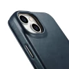 Чохол iCarer CE Oil Wax Premium Leather Folio Case для iPhone 14 Plus Blue with MagSafe (AKI14220707-BU)