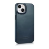 Чохол iCarer CE Oil Wax Premium Leather Folio Case для iPhone 14 Plus Blue with MagSafe (AKI14220707-BU)