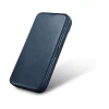 Чохол iCarer CE Oil Wax Premium Leather Folio Case для iPhone 14 Plus Blue with MagSafe (AKI14220707-BU)