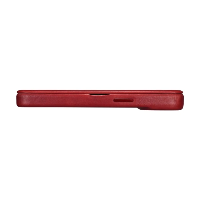 Чохол iCarer CE Oil Wax Premium Leather Folio Case для iPhone 14 Plus Red with MagSafe (AKI14220707-RD)