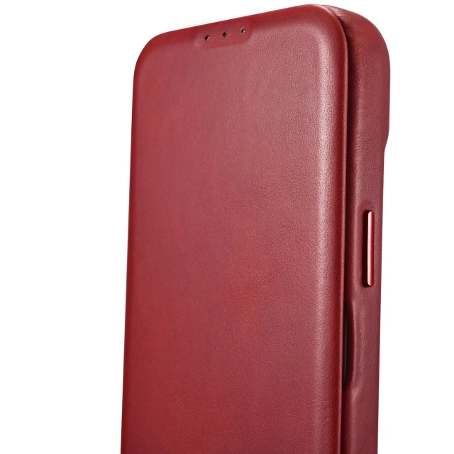 Чохол iCarer CE Oil Wax Premium Leather Folio Case для iPhone 14 Plus Red with MagSafe (AKI14220707-RD)