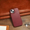 Чохол iCarer CE Oil Wax Premium Leather Folio Case для iPhone 14 Plus Red with MagSafe (AKI14220707-RD)